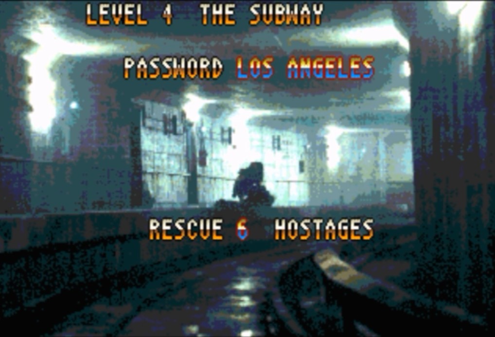 Sega Mega Drive 2 (Smd) 16-bit Predator 2 / Хищник 2 Уровень 4 Метро / Level 4 The Subway