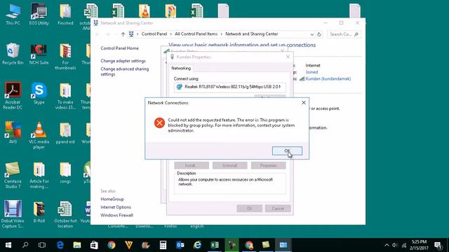 Fix This program is blocked by group policy message while installing network protocol