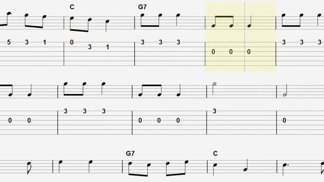 Alouette GUITAR TAB