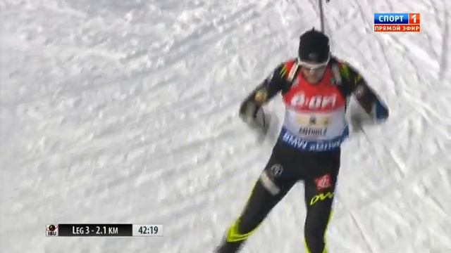Кубок Мира 2014-15. 6-й этап. Антхольц-Антерсельва (Италия). Мужчины. Эстафета 4x7.5 км