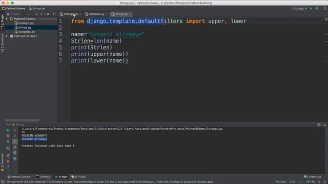 String in Python Programming 05  Python Tutorial for beginners 2018 in English