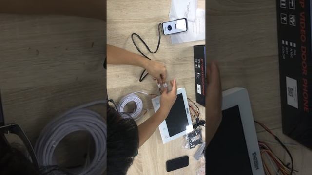 4 core cable used to extend the distance of 10 inch monitor-monitor or between monitor-doorbell