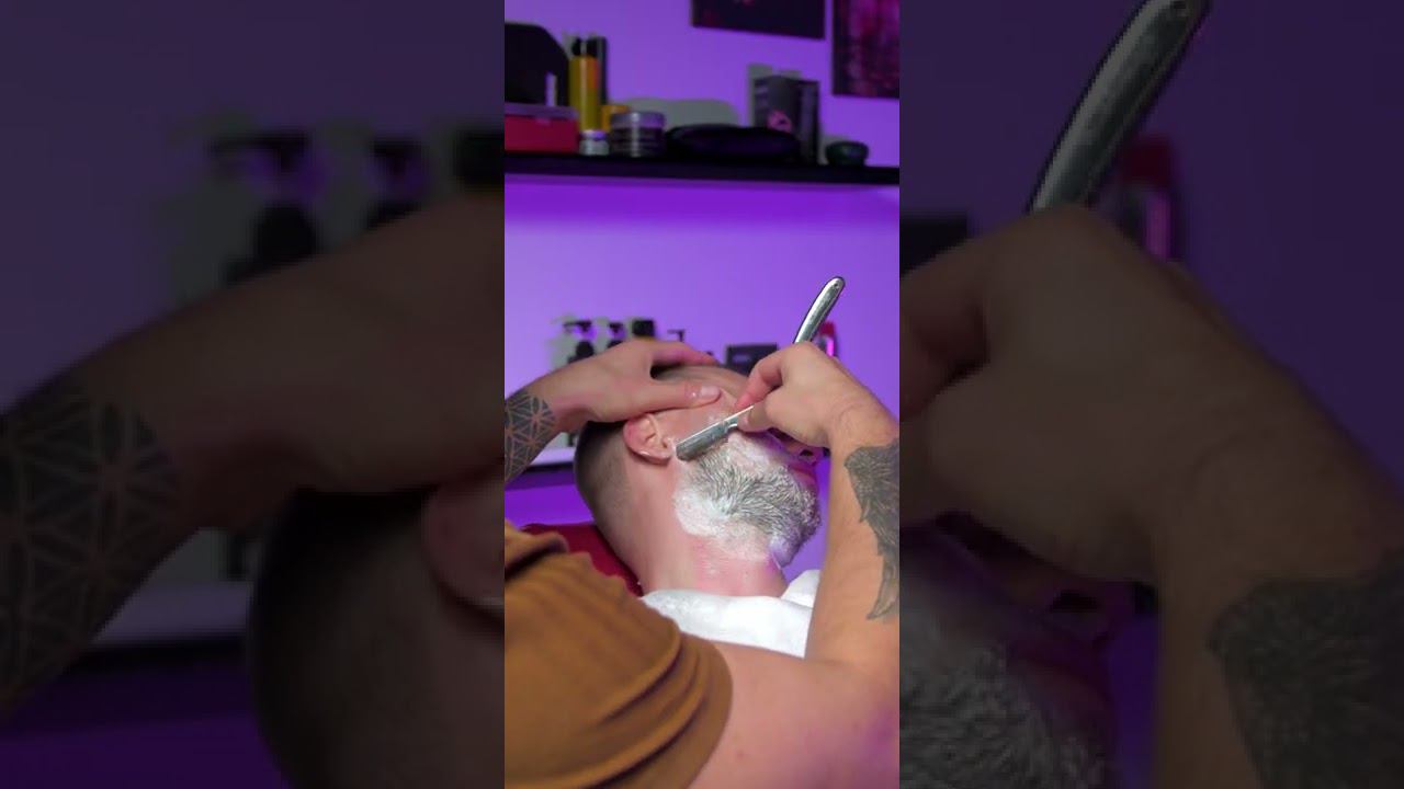 ASMR shave in barbershop genesis