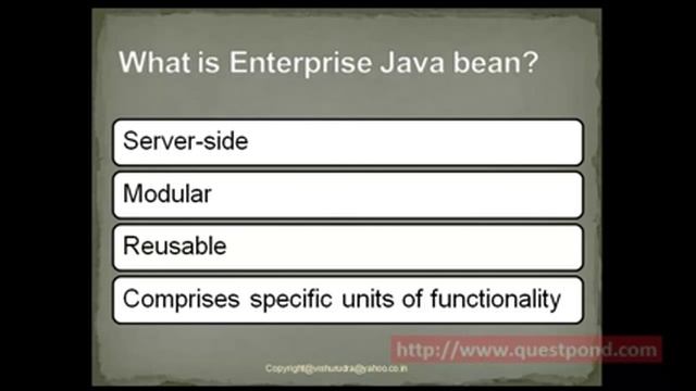 Java interview questions:-What do you mean by EJB(Enterprise Java Beans)?