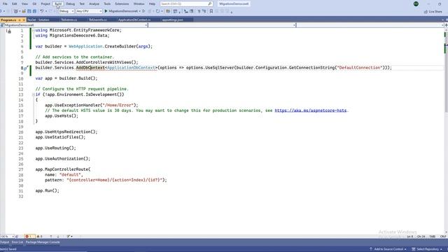 Migrations in Dotnet Core 6 | add migration not working in .net core 6.0