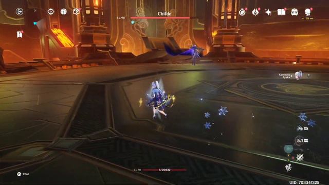 Solo 1 HP Ayaka Vs Childe | Genshin Impact