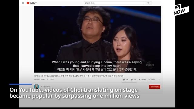 "Perfect translator in the world," Parasite director Bong's translator, Sharon Choi