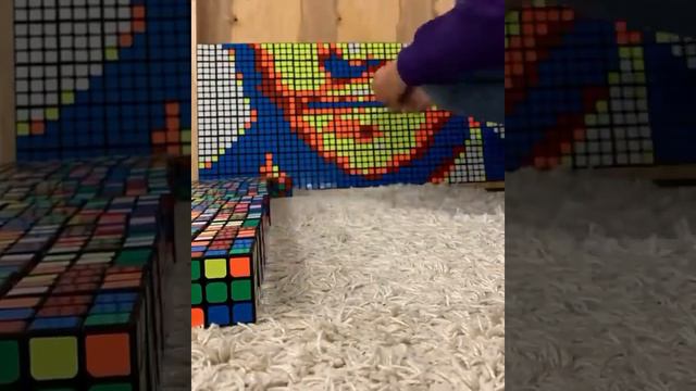 🎇 Портрет Леонардо Ди Каприо из 400 кубиков Рубика!