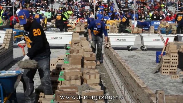 Fastest trowel at World of Concrete 2017  Чемпионат каменщиков 2017