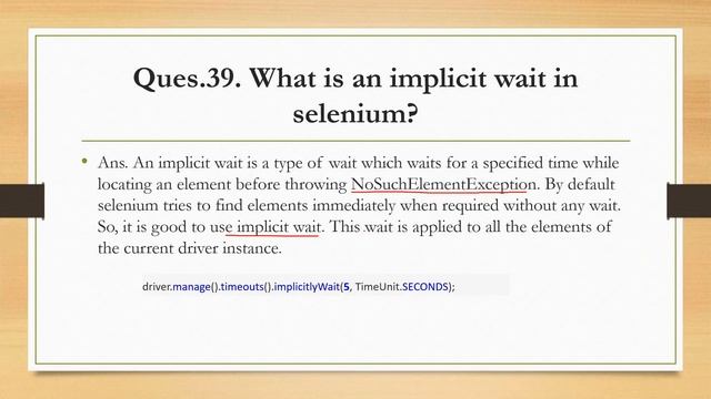 Selenium with Java Interview Questions & Answers for Freshers & Experienced Part-2