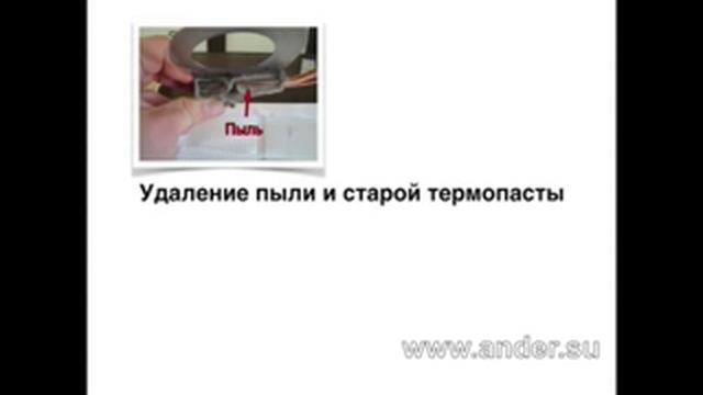 Чистки ноутбука от пыли в ander.su