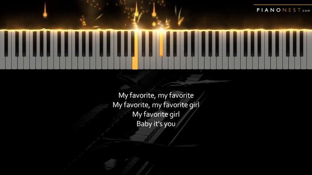Justin Bieber - Favorite Girl - LOWER Key (Piano Karaoke Instrumental)