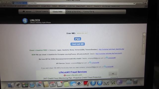 Free iPhone Blacklist Check