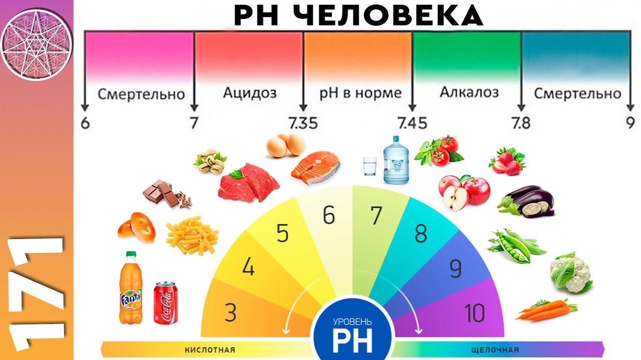 #171 Профилактика: уровень Ph, контроль кислотно-щелочного баланса в организме человека.