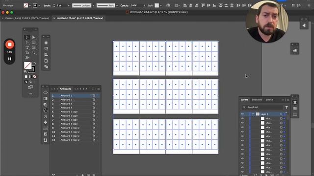 Как создать 100 и более слайдов, страниц, артбордов за 2 секунды в Adobe Illustrator