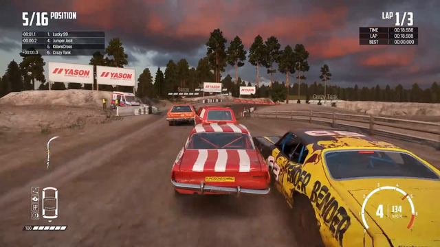 Wreckfest Career Mode - Natural Born Wreckers - Xbox Series S Gameplay