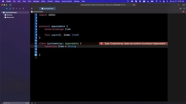 Swift: AssociatedType Introduction (2021, Xcode 12, Swift 5) – iOS Development for Beginners