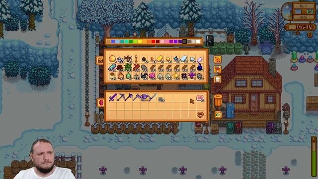 А вот и зима. Делаем задания Ки.  Stardew Valley Expanded.