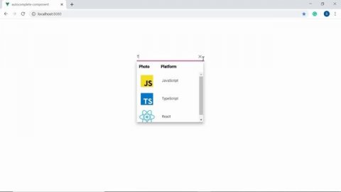 Customize AutoComplete Items Using Templates