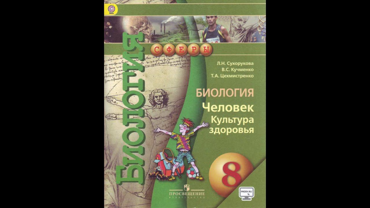 Биология (Л.Н.Сухорукова) 8к §19 Мышечная система. Строение и функции мышц