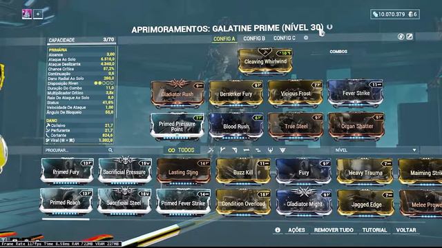 Galatine Prime build - A arma celestial - Warframe 2021