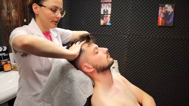 [ASMR] Trigger scalp, Facial & Back massage - Miss Melek