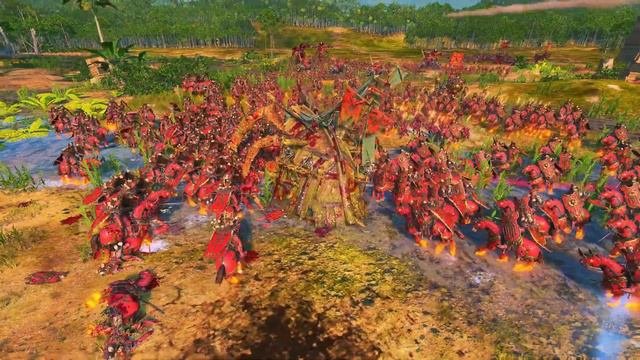 Total War WARHAMMER 3 - VAMPIRE COAST VS KHORNE | ULTIMATE FIREPOWER OUTPUT | FIRESupport | 4K