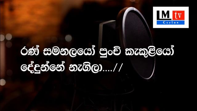 Ran Samanalayo Karaoke Sinhala Song Without Voice LM Ceylon tv