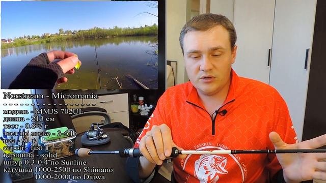 Спиннинг Norstream Micromania MMJS 702UL  Ультралайт для микроджига и блёсен