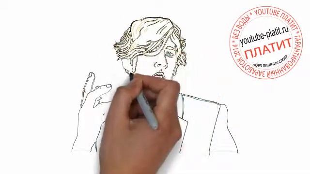 Как нарисовать лицо в профиль