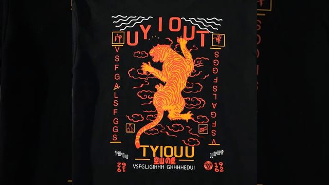Весна/лето 2021 новая футболка с принтом тигра чистый хлопок китай модный бренд персонализированные