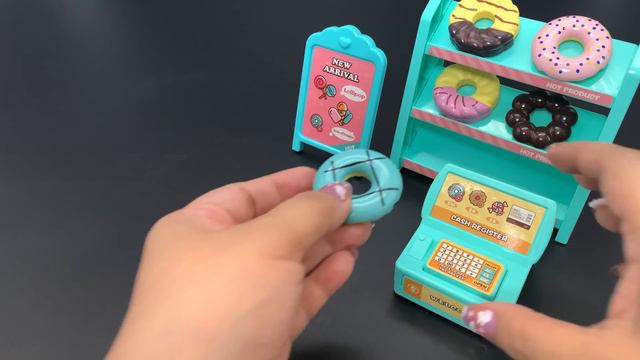 9 Minutes Satisfying With Unboxing Ice Cream Shop  Donut Shop Set ASMR no music