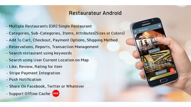 Restaurateur Android (Full Application For Restaurant Platform) | Codecanyon Scripts and Snippets