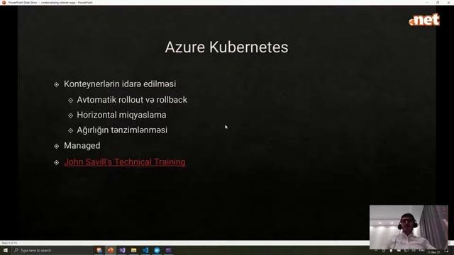 Containerizing .Net apps and hosting on Azure Kubernetes | Adil Mammadov | DOTNET Konf Azərbaycan'2