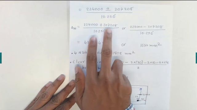 RC Beam design for bending Example 3