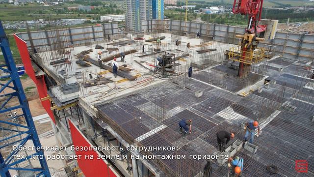 Ветрозащитные экраны на стройке ЖК ЧИЖИ | Красноярск