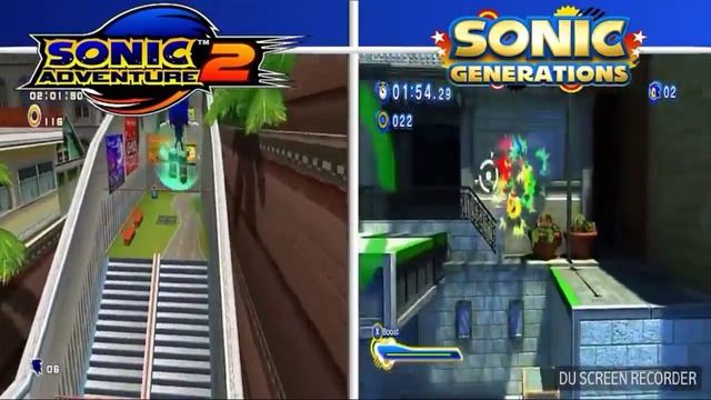 Sonic adventure 2 city Escape vs sonic generation's city Escape