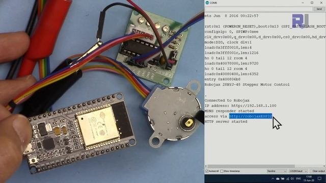 ESPSTP-2: Send Stepper Motor 28BYJ-48 Over WiFi Mobile Phone To Any Angle