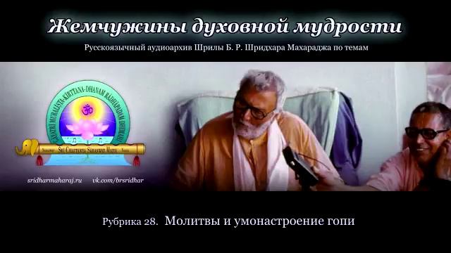 Рубрика 28. Молитвы и умонастроение гопи