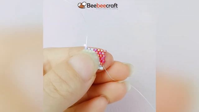 Кольцо - How to Make Heart Seed Beaded Ring