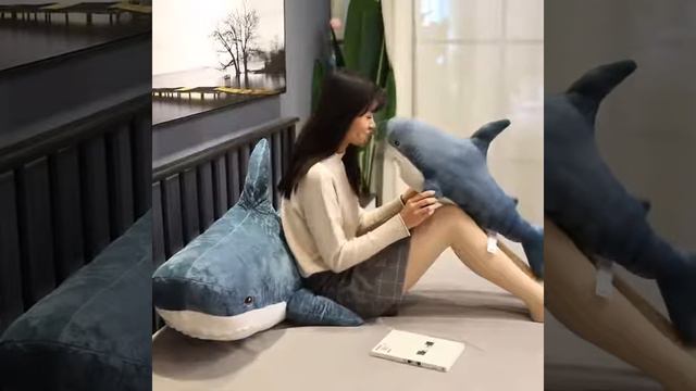 Плюшевая игрушка «Акула» популярная Подушка для сна купить на Алиэкспресс