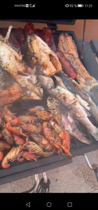 Рыба, Раки на мангале, красная рыба ???
