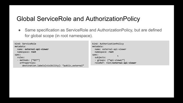 Kubernetes Policy WG 2019.03.20 (istio Security Policy)