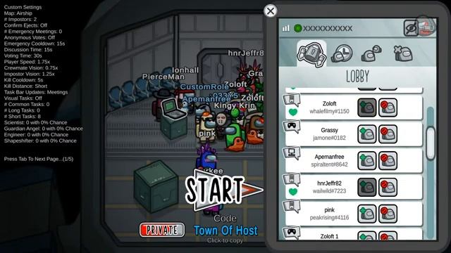 Among Us Live  Town Of Host - Playing With Viewers