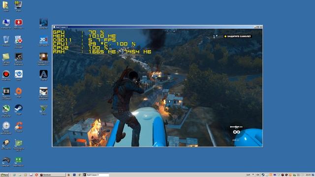 Just Cause 3 запуск на супер слабом ПК 2 ядра 2 ОЗУ GeForce GT 630 1 ГБ