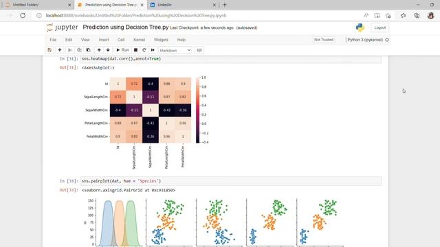 Prediction using Decision Tree py   Jupyter Notebook
