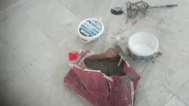 Как сделать стенку из гипсокартона и положить на него кафель 4 часть