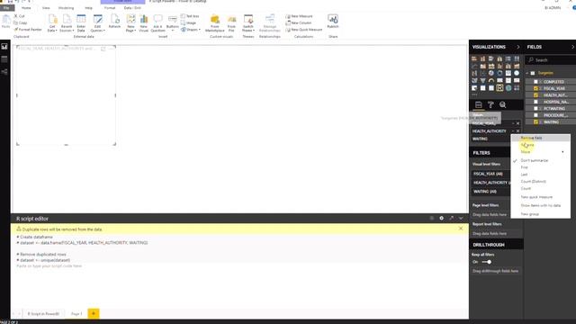 Introduction to R in Power BI
