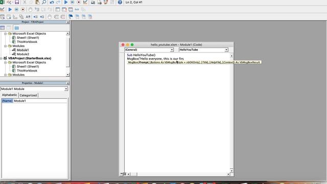 EASY-PEASY Excel VBA MsgBox