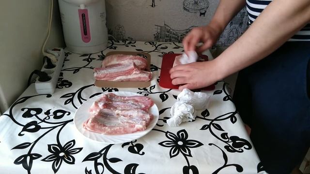 Рёбрышки горячего копчения в квартире